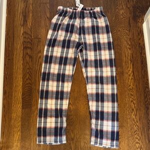 Pj Place Kids Plaid Pajama Bottoms - Navy, Red, White